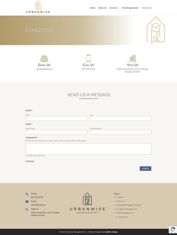 Contact page